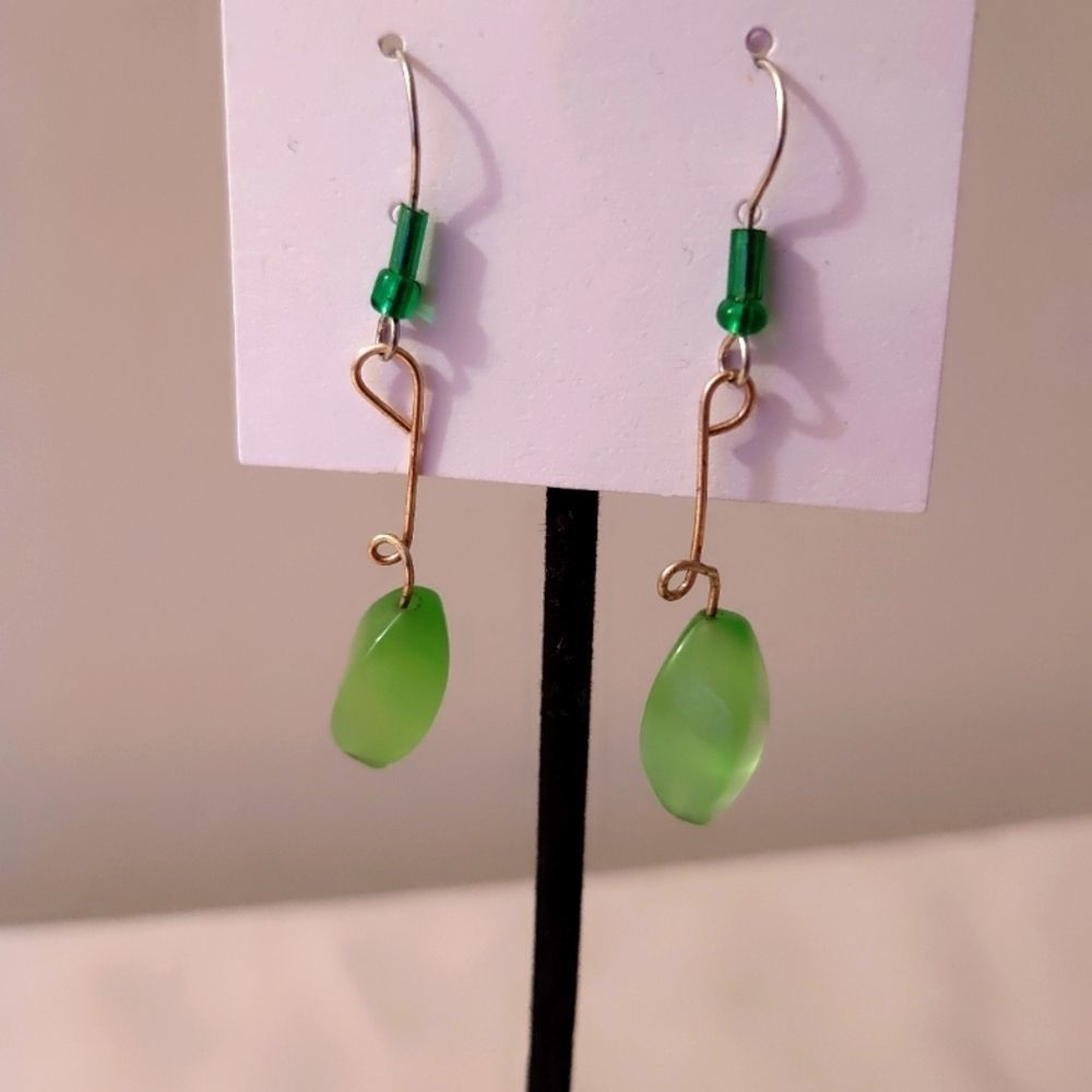 Rin's Unique Boutique - Handmade - Pear Earrings